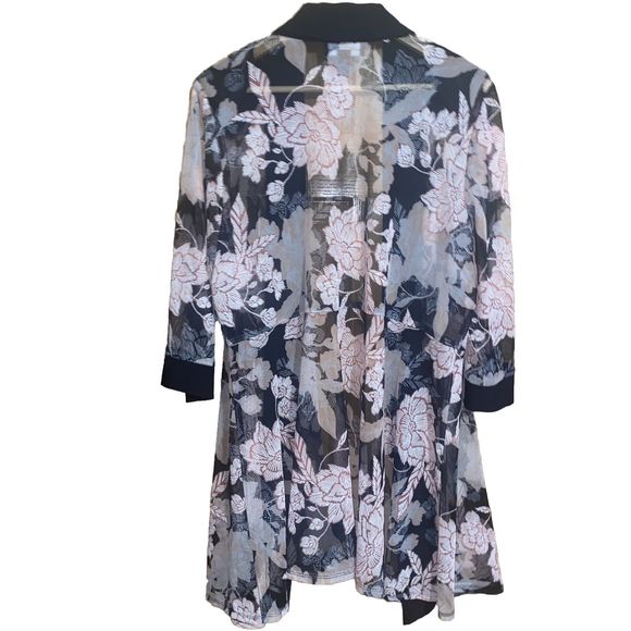 R&M Richard’s 18W Beautiful Sheer Woman’s Cardigan - Picture 4 of 12